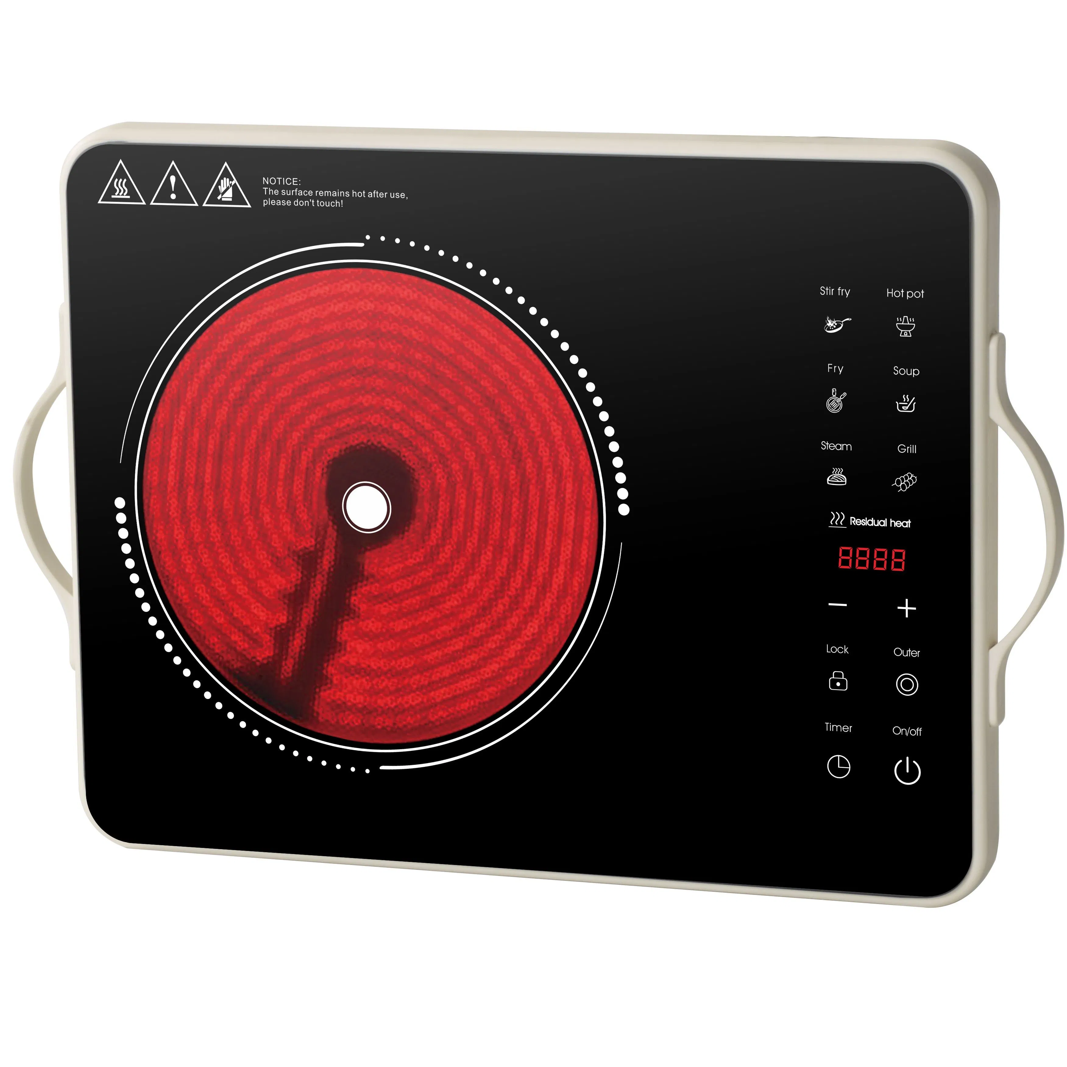 High-Power Ceramic Cooking Plate for Versatile Meal Preparation Infrared Cooker