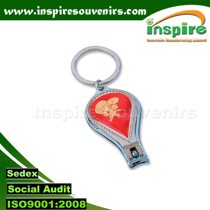 Nail Cutter with Metal Key Ring for Gifts