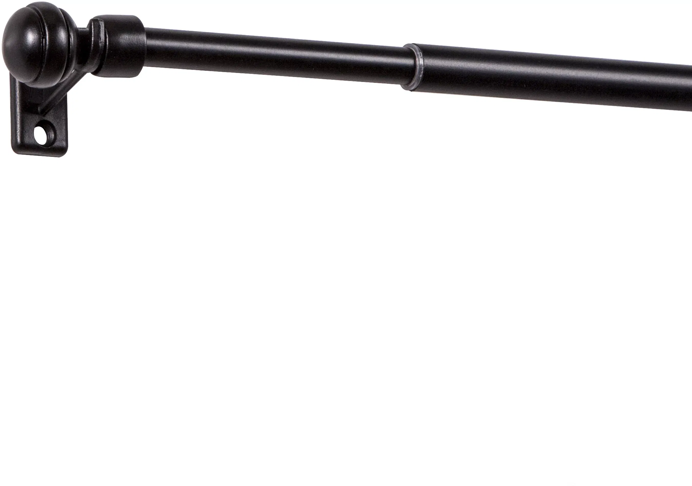 Magnetic Curtain Rod with Decorative Finial Cafe Rod Telescope Curtain Pole for Panel Curtains