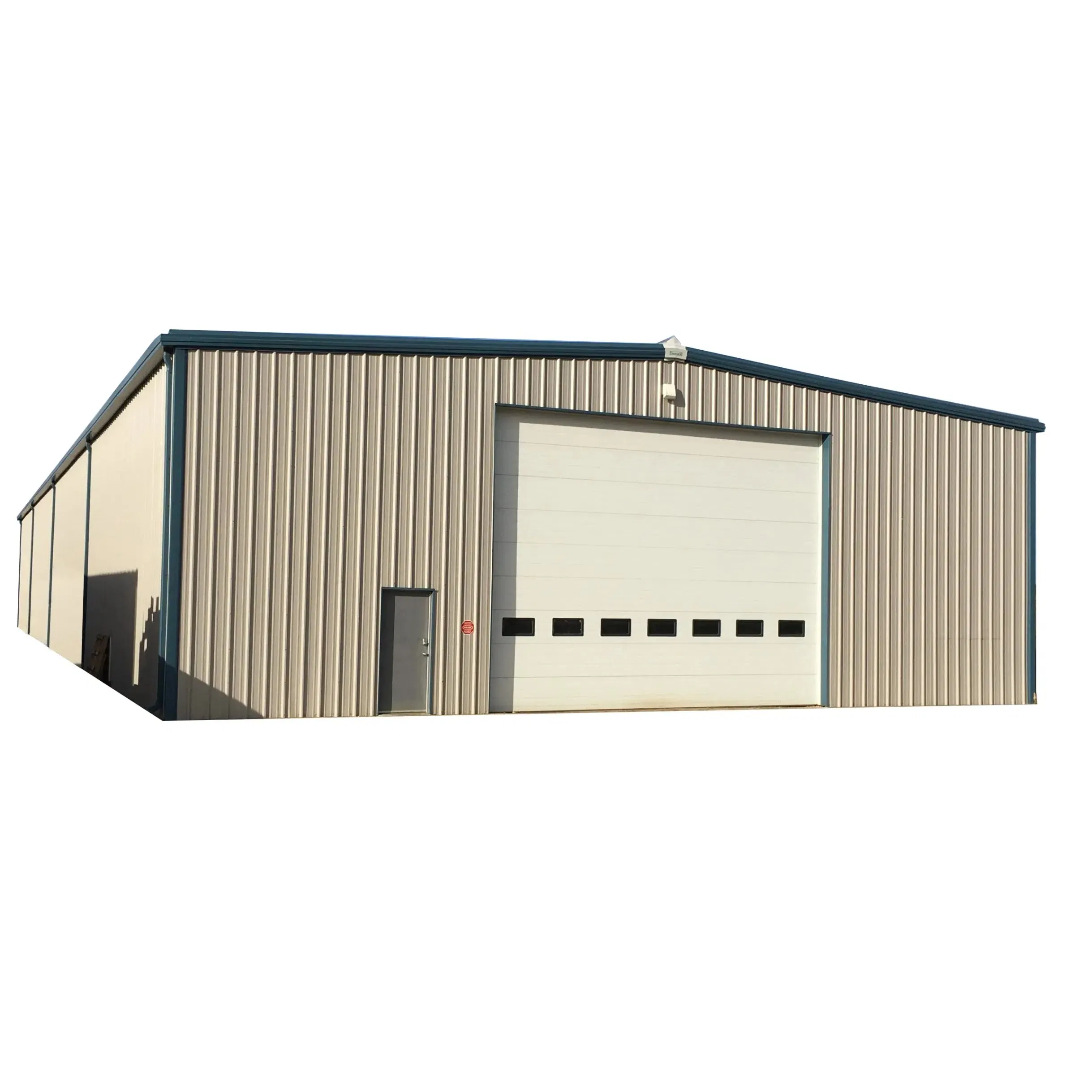 1000 Sq. M Customized Design Clear Span Insulation Sandwich Panel Prefab H-Beam Prefabricated Light Steel Structure Frame Industrial Metal Storage Shed