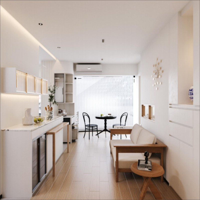 Contemporary PVC Wardrobe Featuring Stylish Glass Doors for Modern Spaces