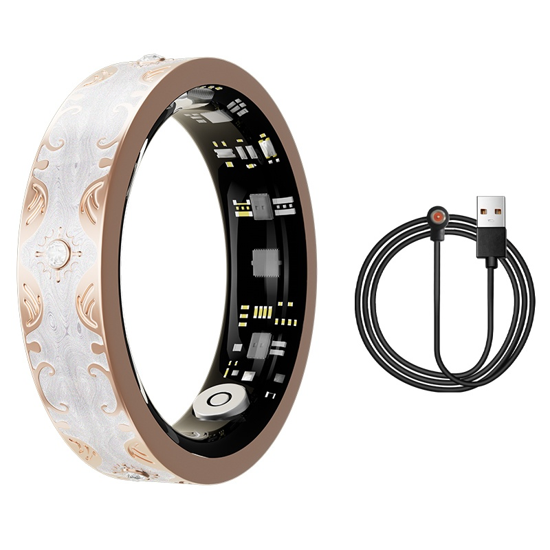 V10 Health-Fitness Tracker with Heart Rate, Sleep Monitor, Blood Oxygen, Hrv, 128 Sports Modes, IP68 Waterproof Smart Rings