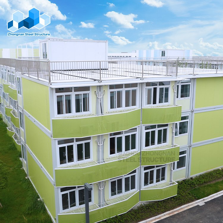 From Factory Office Mobile Homes Accommodation Dormitory School Hospital Building Steel Tiny House Portable 2 Bedroom Assemble Prefabricated Container House