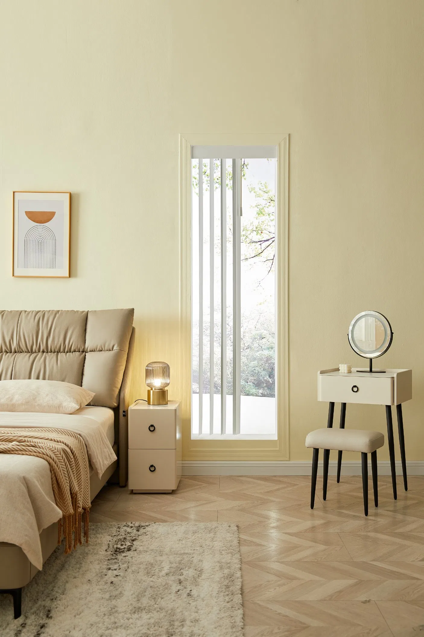 Vertical Blinds for Patio Doors, 78W X 84L Inches Large Window Blind Cordless, Anti Static Vinyl Slats Design with Aluminum Track, 3.5" Slats with Wand Control