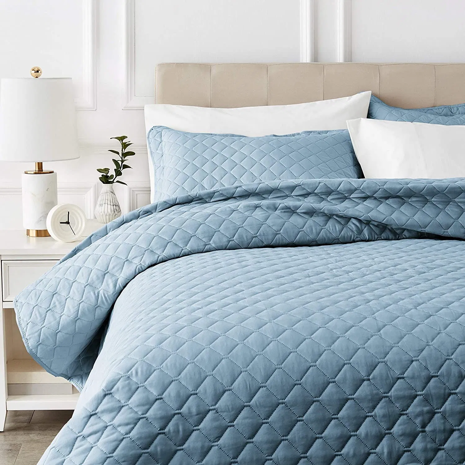 Threadmill Linen Large Bed Cover, Single Jacquard Quilt, Soft Light Beige Bedspread, Breathable Long Fiber Combed Polyester Bedding