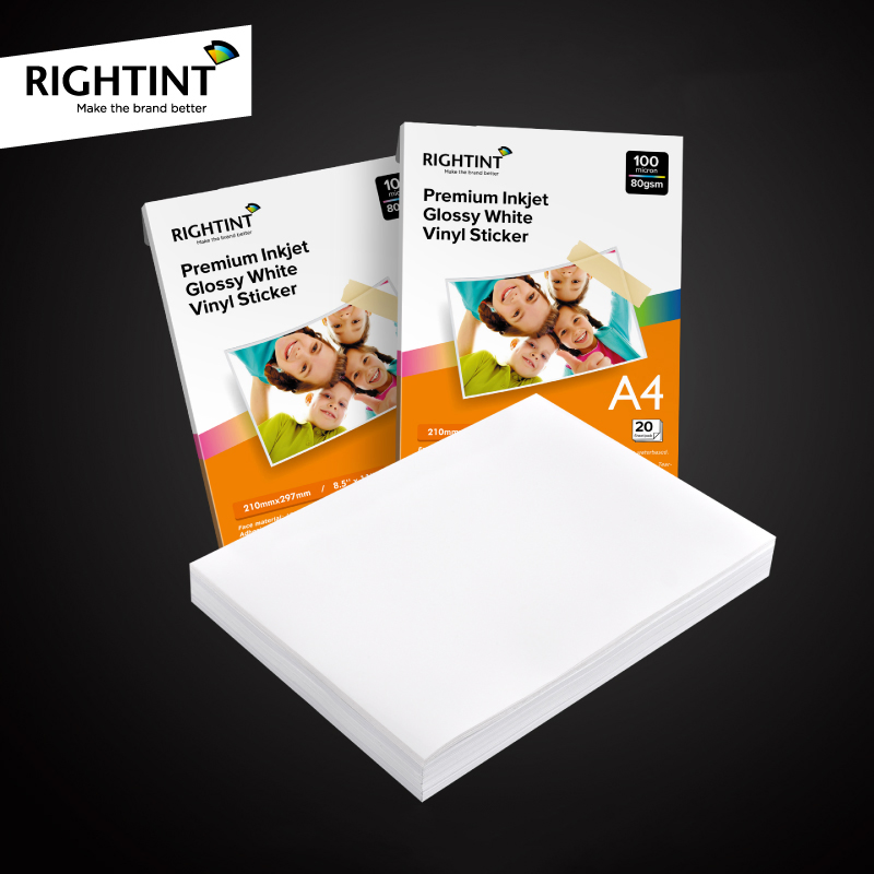 Synthetic Glassine Rightint Carton A4, OEM Silicon Paper Self Adhesive Label