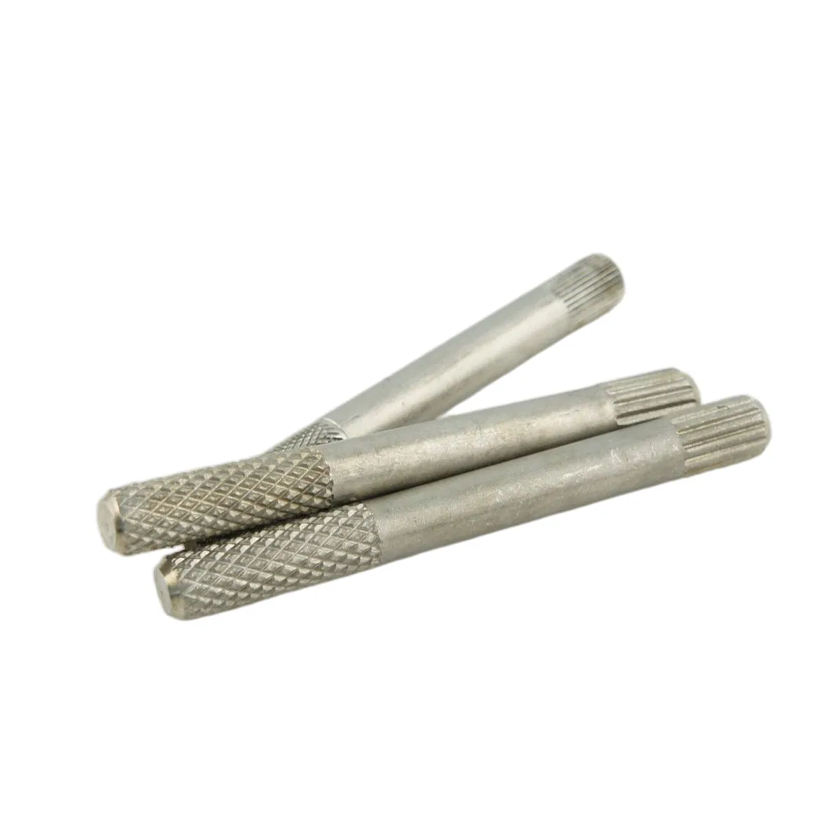 Двухголовый штифт стальной никелированный