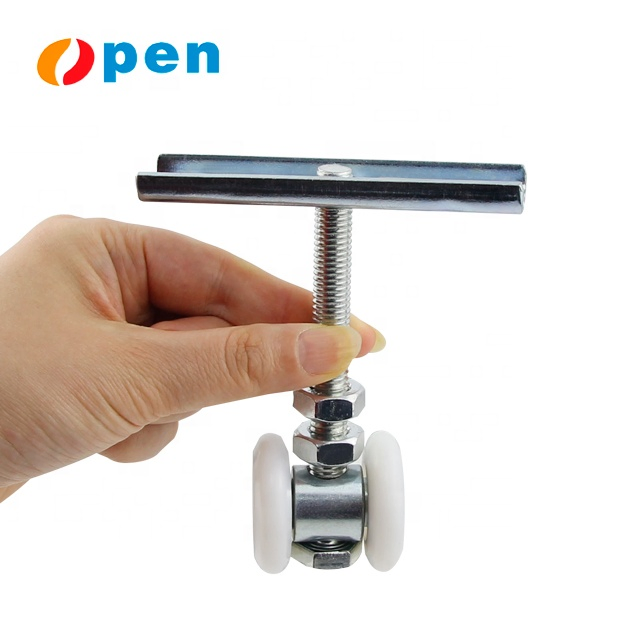 2 Wheels Pulley, Nylon/Plastic Hanging Suspension Top Wheels Sliding Door Roller Pulley