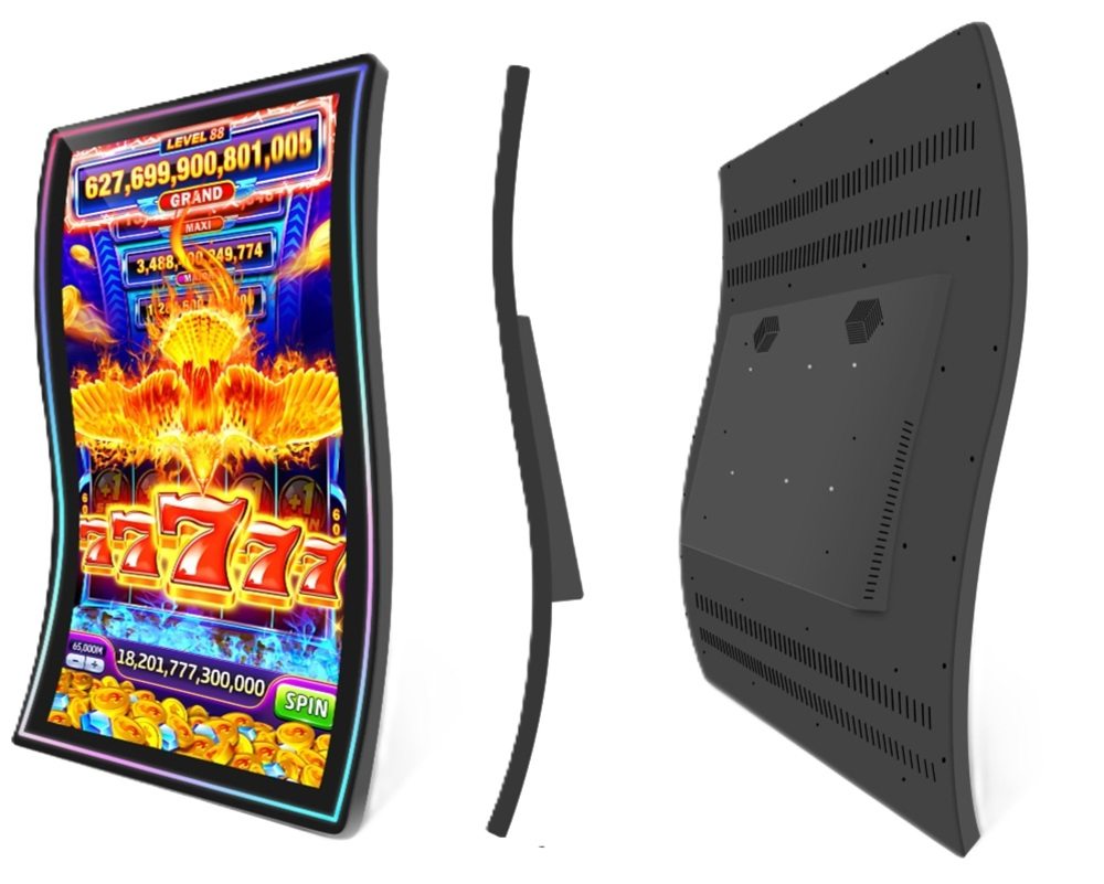 High Quality Factory Custom 2K 4K Flat Vertical Curved Gaming Monitor with Touch LCD Display Screen, LED Halo Option
