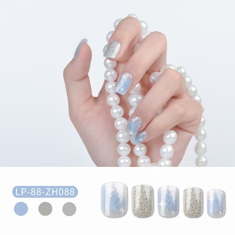 Wholesale 24PCS Artificial Fingernails ABS Plastic Beauty Nails for Nail Art