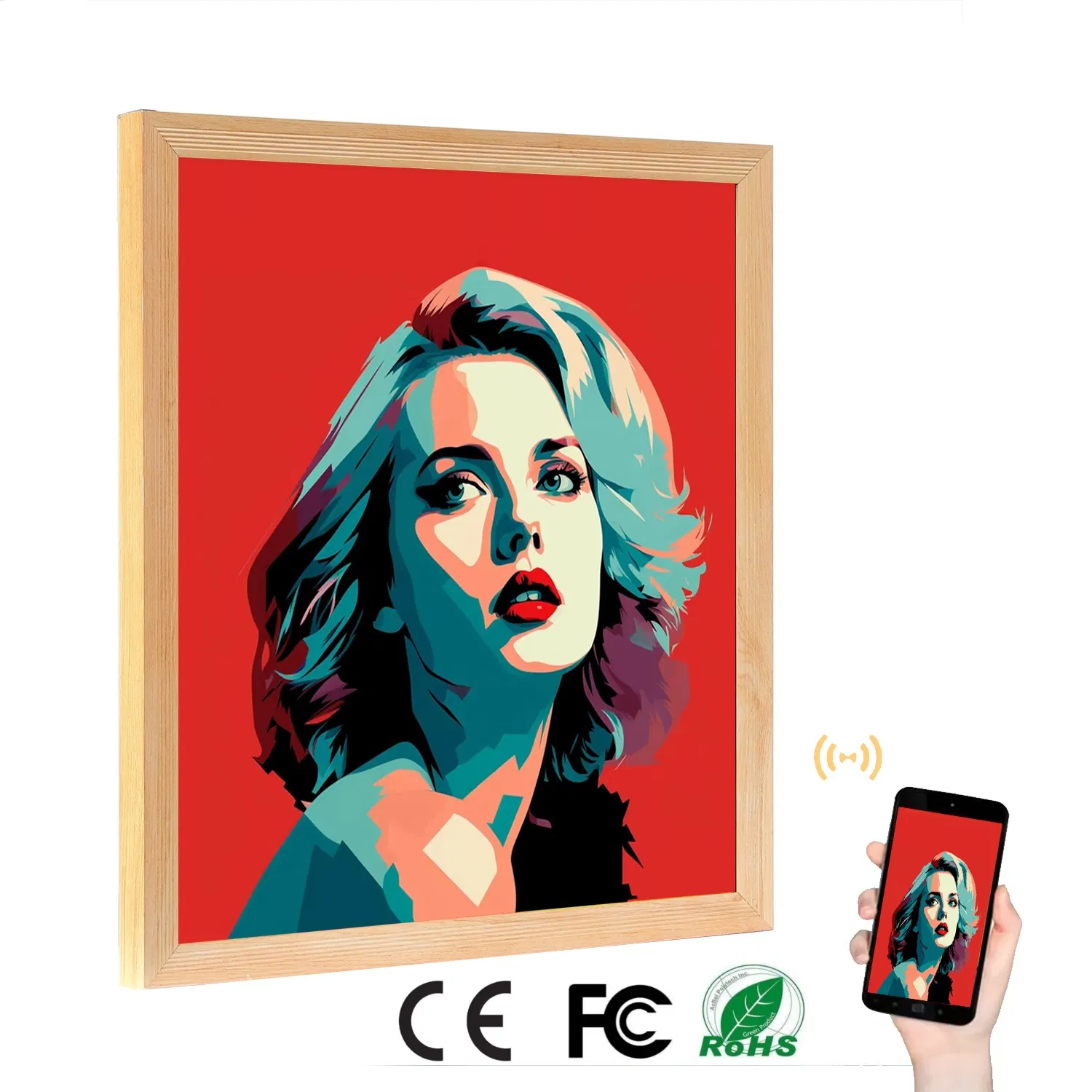 27 9 Inch Best Square LCD Display for Home Decor