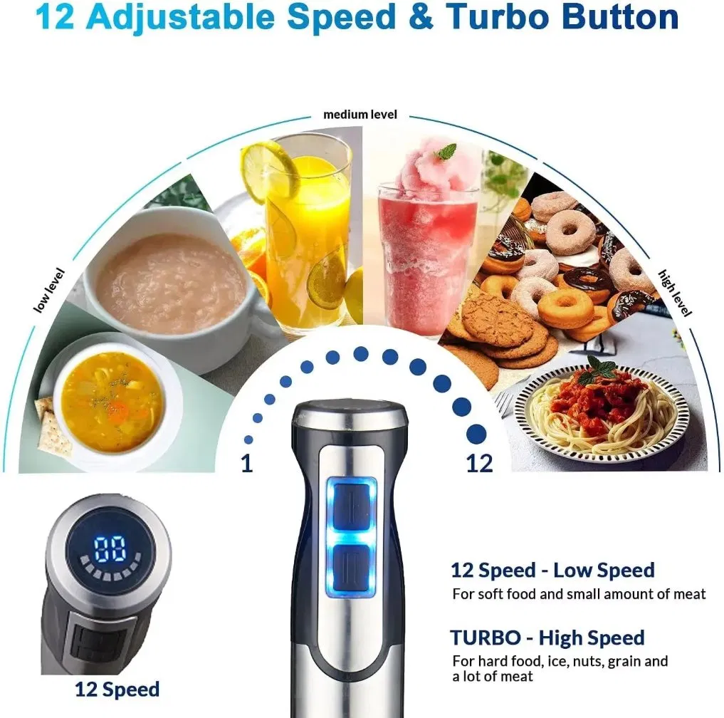 High Power 5 in 1 Electric Hand Mixer for Kitchen Use