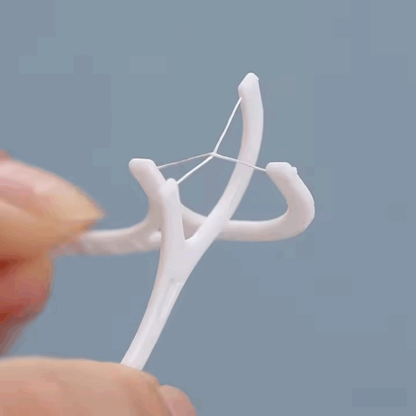 Orthodontic Dental Floss Specially Designed for Braces Wearers to Clean Around Wires and Brackets Effectively