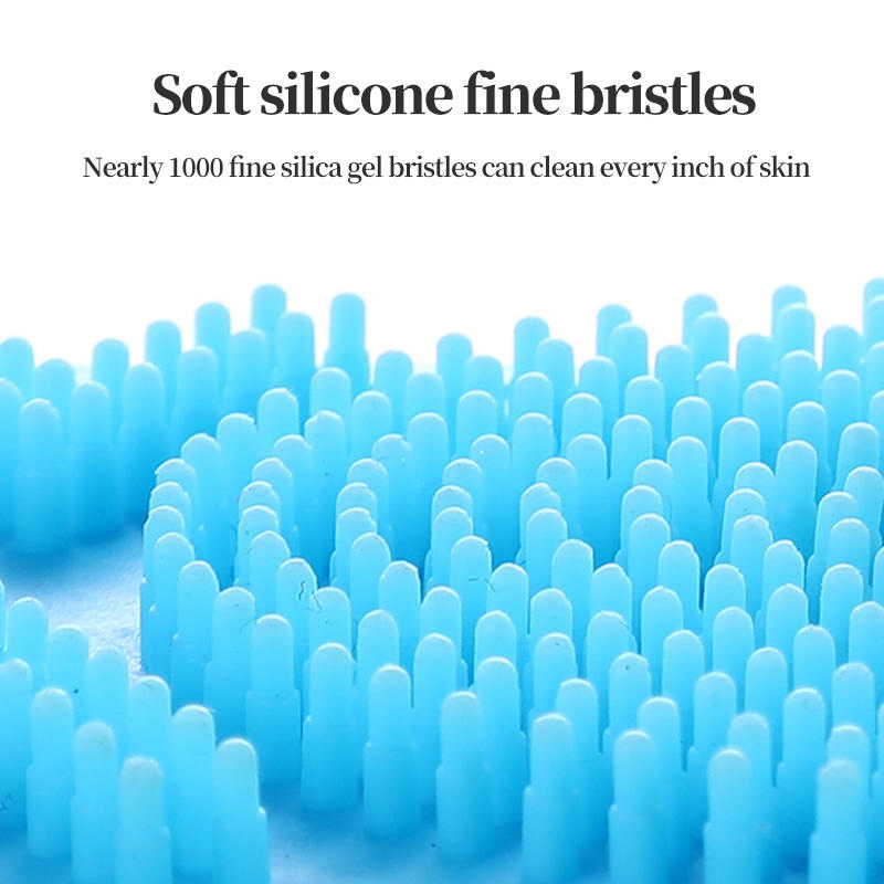 Custom Brushes Sponges Wholesale Soft Exfoliating Long Body Scrubber Silicone Bath Brush