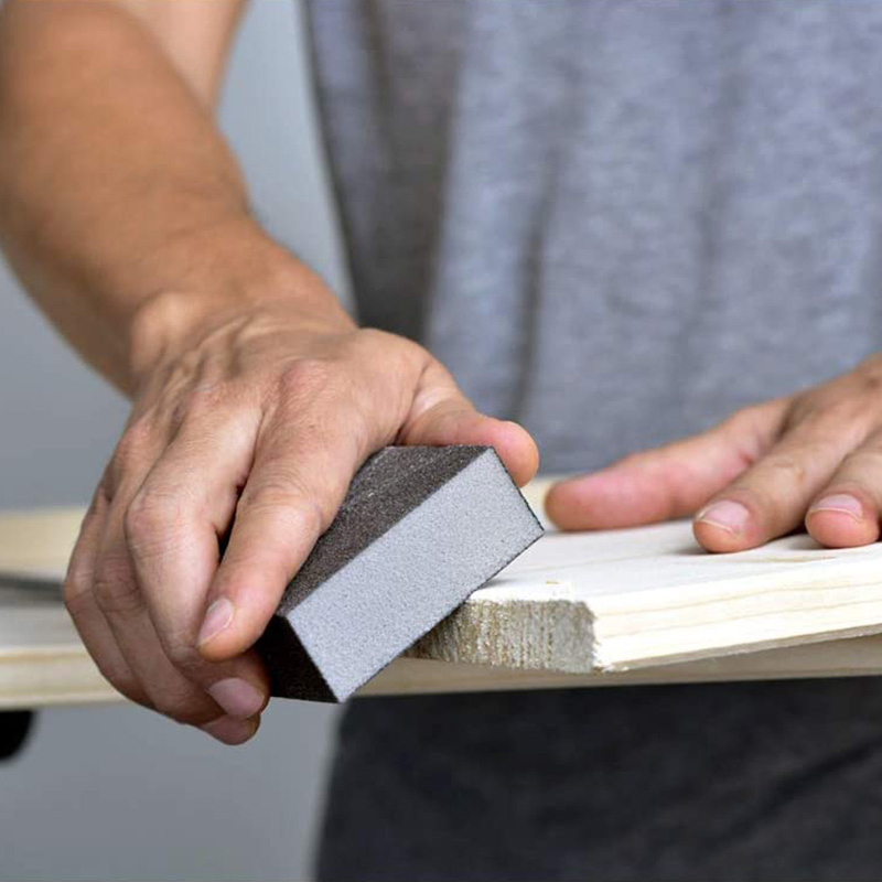 120*100*12mm Wet & Dry 60-1000 Grit Double Abrasive Side Foam Sponge Sanding Block