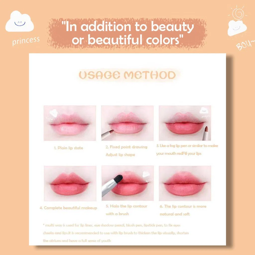 Private Label Lipstick Pencil Beauty Makeup Cosmetic Long Lasting Waterproof Matte Lip Liner