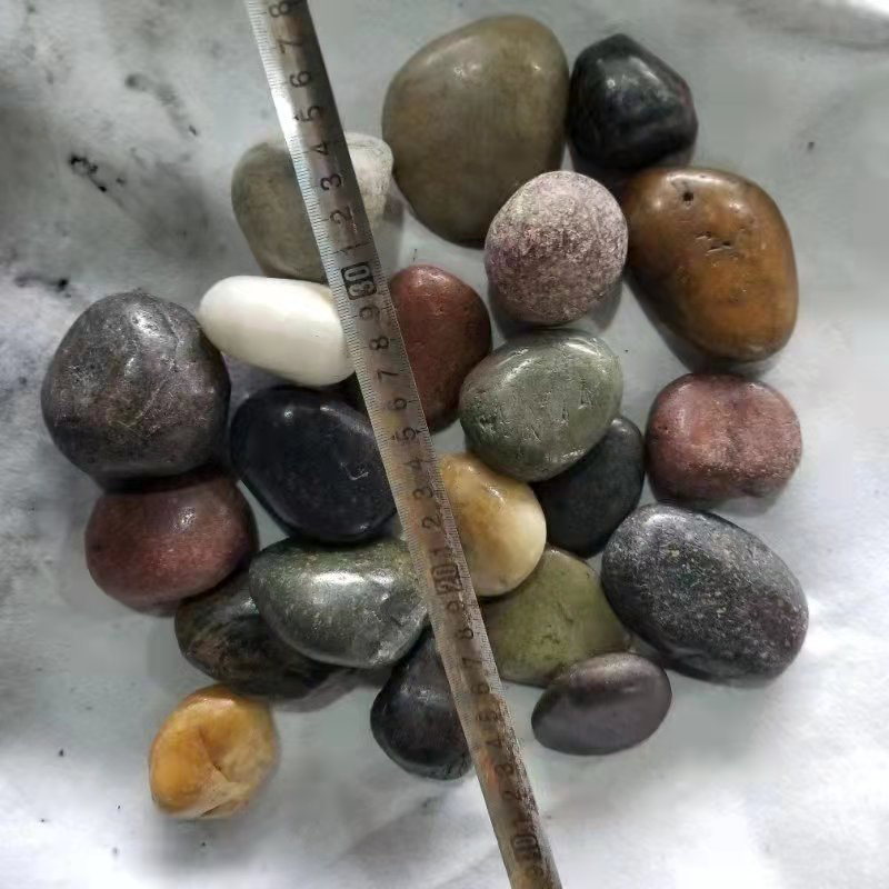 Nature Stone Red White Black Polished Pebble Stones for Garden and Landscaping