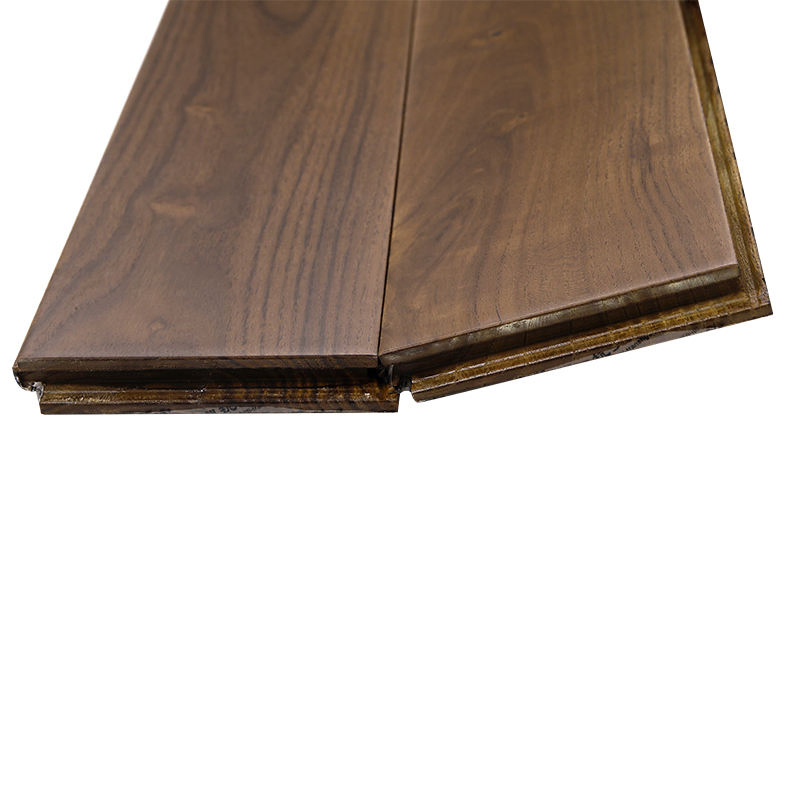 Premium Locust Wood Indoor Flooring in Elegant Walnut Finish