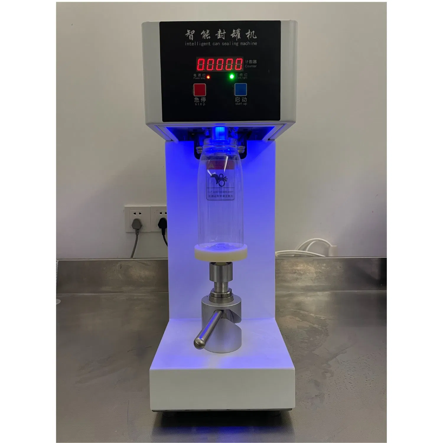 Commercial Automatic White Can Sealing Machine (QLS-180A-180W-220V/50Hz)