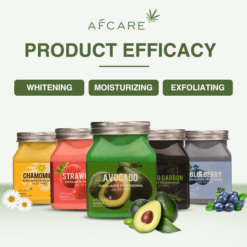 Customs Logo Private Label Avocado Scrub Organic Nature Whitening Exfoliating Cleansing Scrub