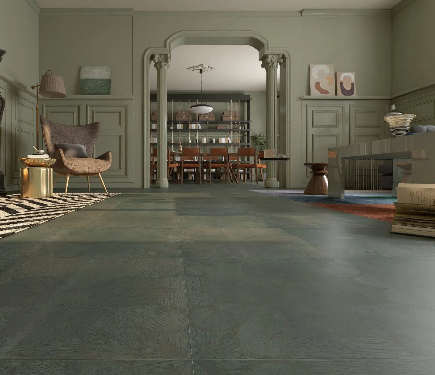 Classic Engineered Wood Flooring - Smooth Parquet Flooring for Timeless Interiors