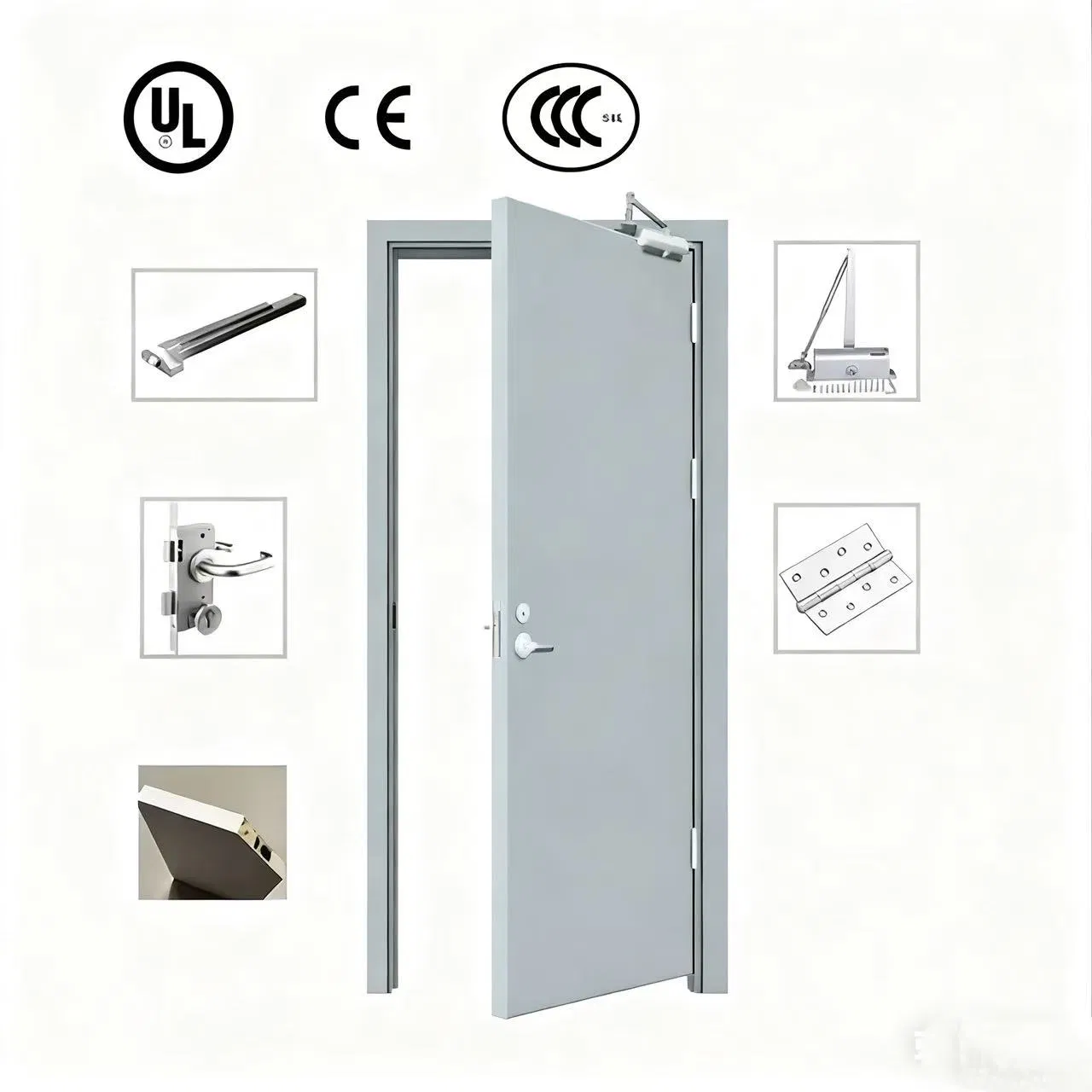 Contemporary Safety Doors - Steel Fire Doors with Graphic Design Options