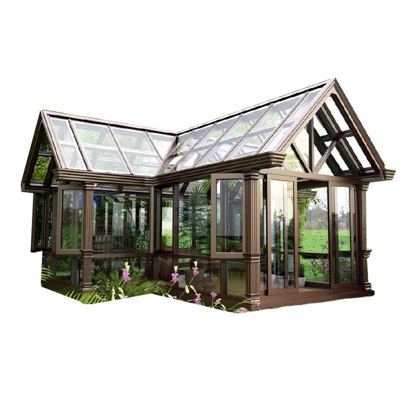 Customized Thermal Break Sunroom Aluminium Prefabricated Container Sunrooms Glass Houses