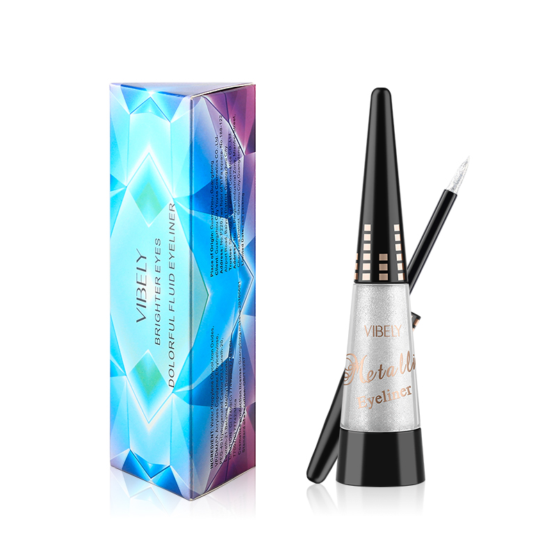 Eye Makeup Metal Multicolor Fast Dry Waterproof Durable Smooth Natural Eyeliner