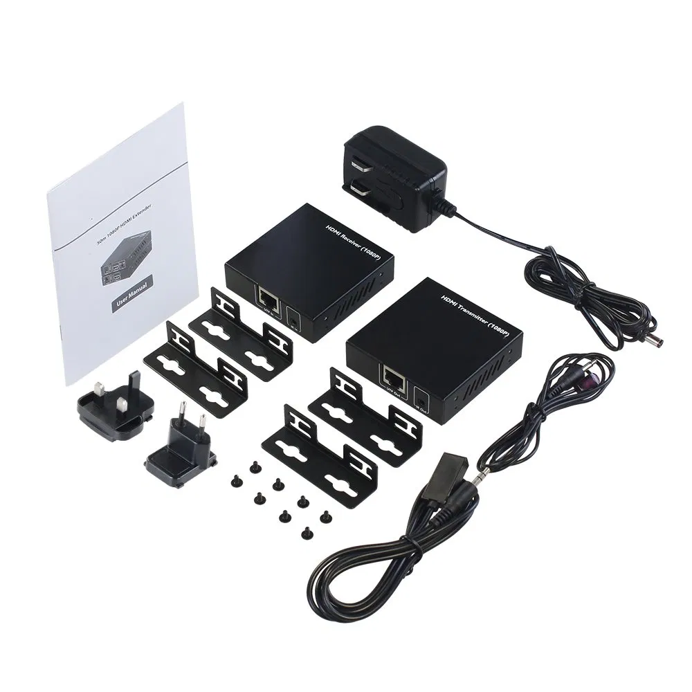 Комплект HDMI Extender 1080P, 50м, с IR и PoC