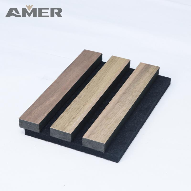 Stylish Wooden Acoustic Slat Wall Panels for Home Dé Cor
