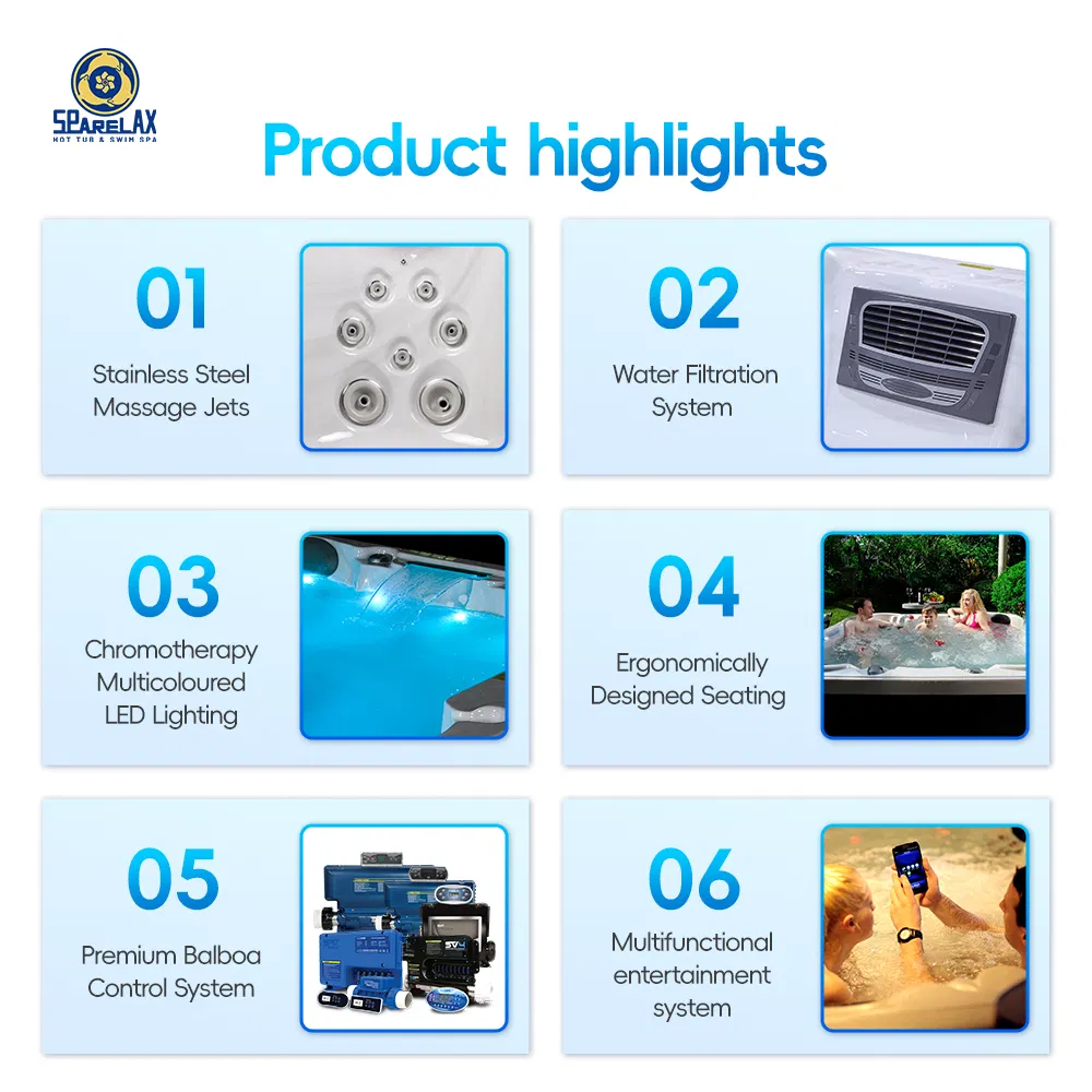 Надувная гидромассажная ванна SPA на 5 человек