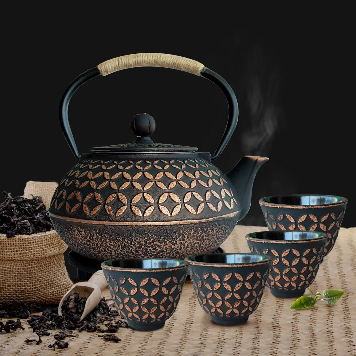 Чугунный чайник Cookwin 900 мл, японский стиль