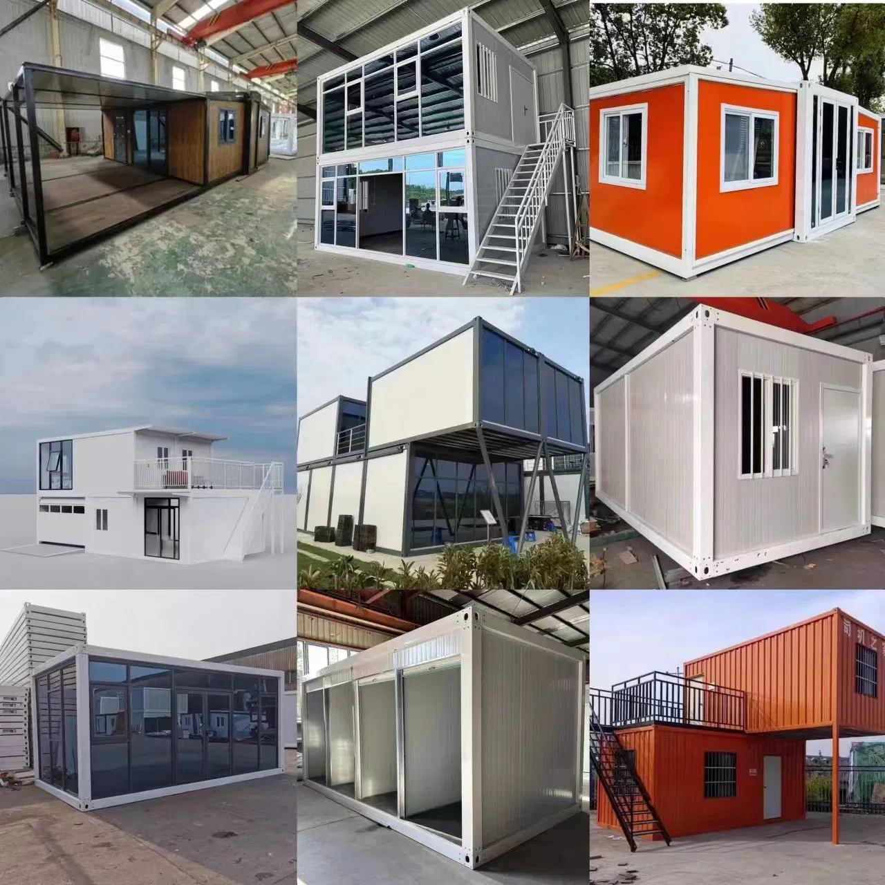 Tiny Home Portable Toilet Glass Container House Modular Frame Transportable Houses