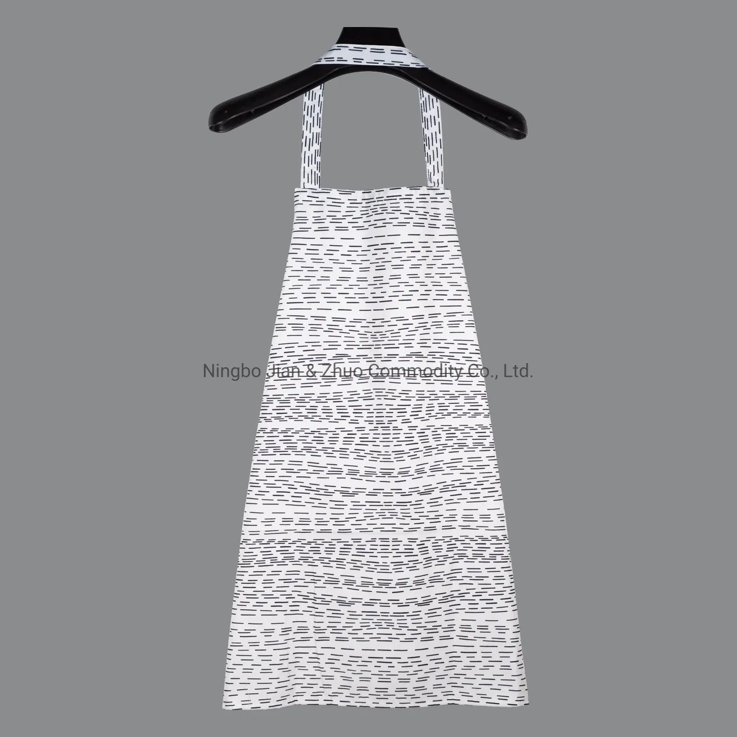 Wholesale Custom Promotional Printing Black Point White Apron Bib
