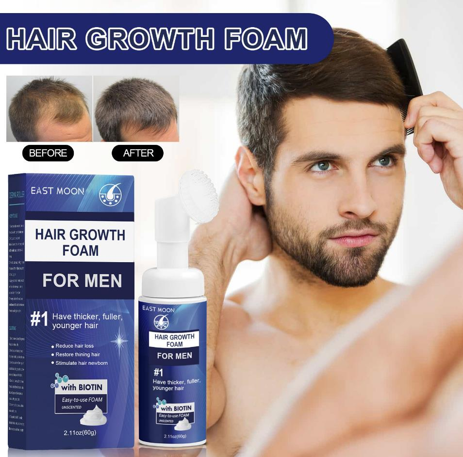 Online Wholesale Men and Women Fast Hair Growth Products Anti Loss Thicker Fuller Hair Growth Castor Argan Oil Male Hair Repair Root Biotin Foam for Hair Growth