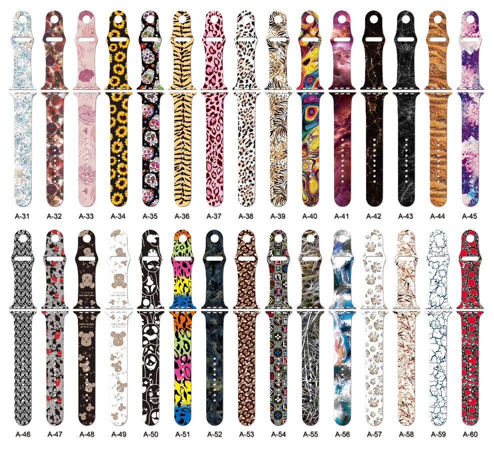 OEM Customized Pattern 38/40/42/44/45/49mm Fashion Watch Strap for Apple Watch Ultra S8 S7