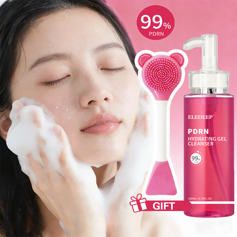 Custom Logo Pdrn Jelly to Foam Cleanser Low pH Hydrating Daily Face Wash Collagen Lha Gentle Pore Care Korean Face Wash
