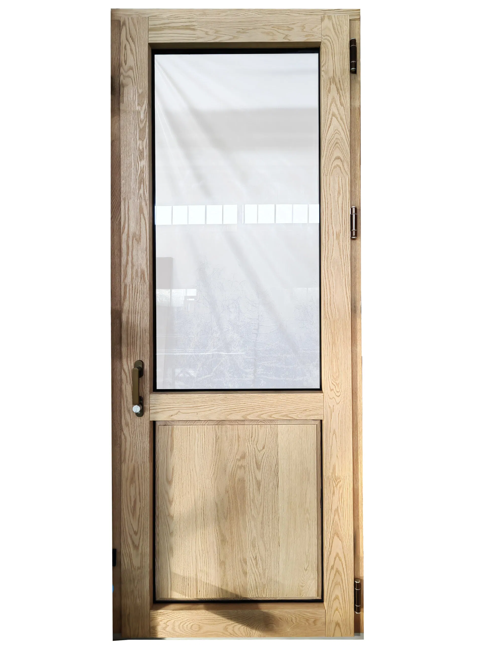 Penjoy Factory Price High Performance Aluminum Wooden House Door Double Glazing