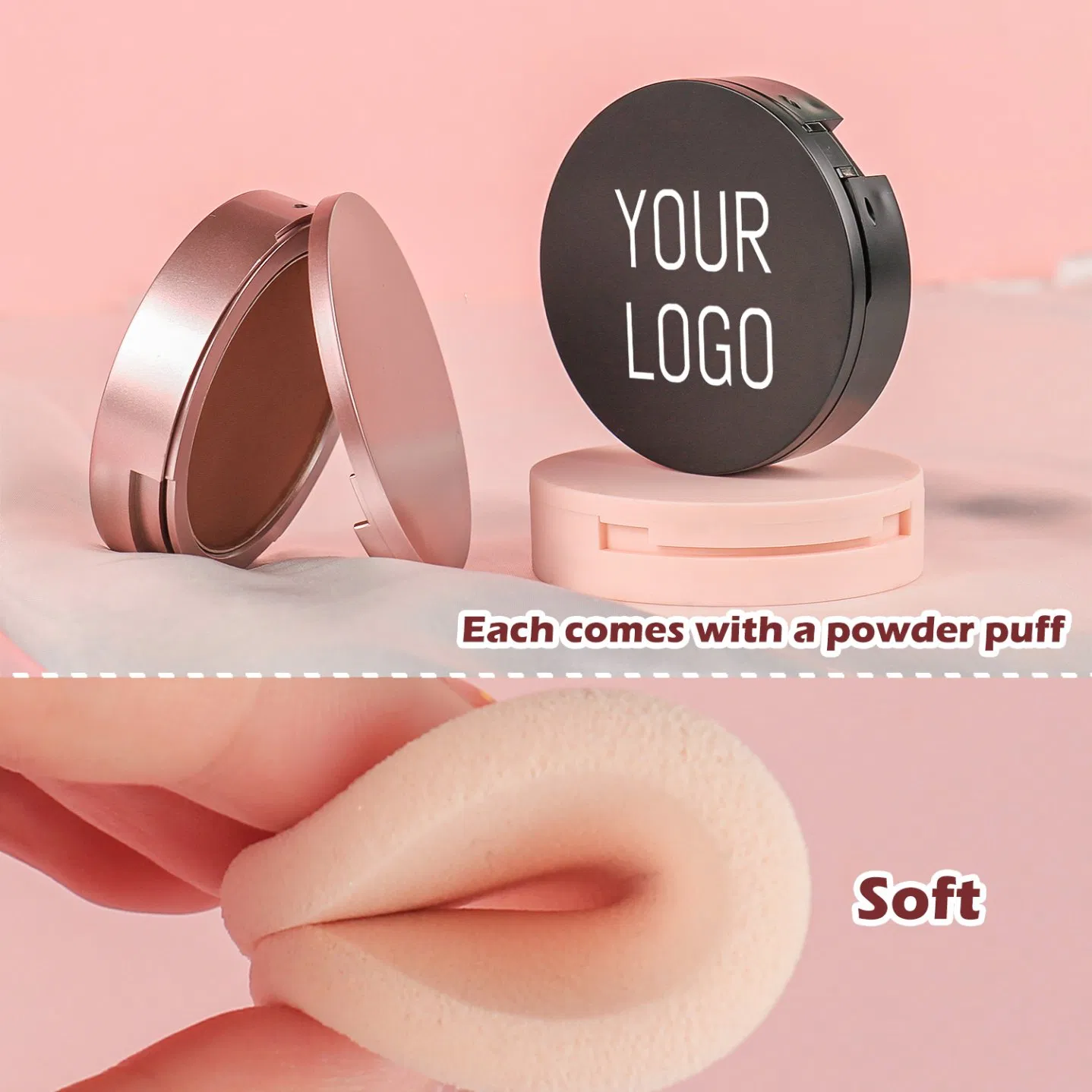 Private Label Sweat and Waterproof Oil Control Mineral Compact Pressed Powder