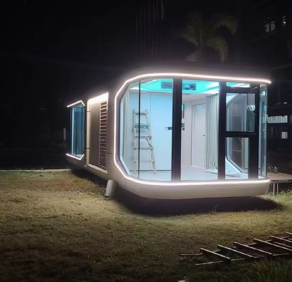 Outdoor Popular Mobile Prefab House Tiny House Capsule Cabin Office Pod Apple Cabin