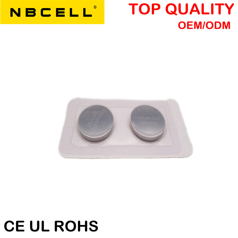 3V Cr2032 Lithium Button Cell Battery Lithium Coin Cell Battery