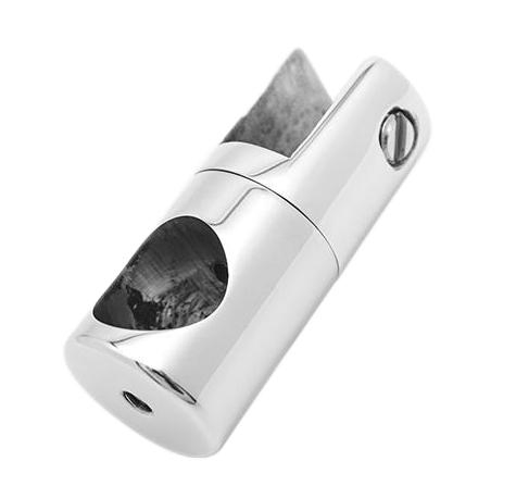 OEM Brushed-Stainless Shower Enclosure Glass Connecting Bracket for Ø 19mm Support Bar