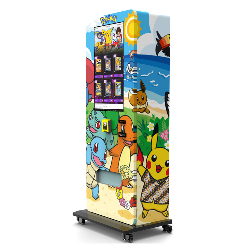 Pokemon Vending Machines for Retail Items Dispenser with Qr Code Payment