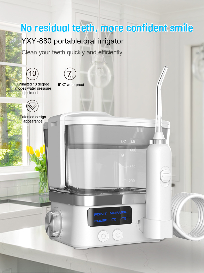 Family Braces Teeth Cleaning 600ml Teeth Oral Irrigator Dental Water Flosser