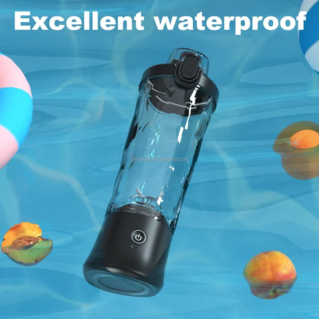 USB Mini Personal Size Portable Blender 600ml Capacity Stainless Steel Car Fresh Fruit Juicer Ice Smoothie Maker