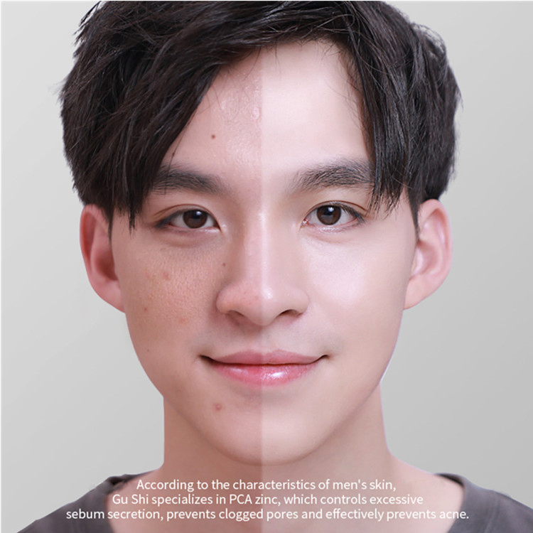 Custom Deep Cleansing Whitening Oil Control Acne Blackhead Cleanser for Men