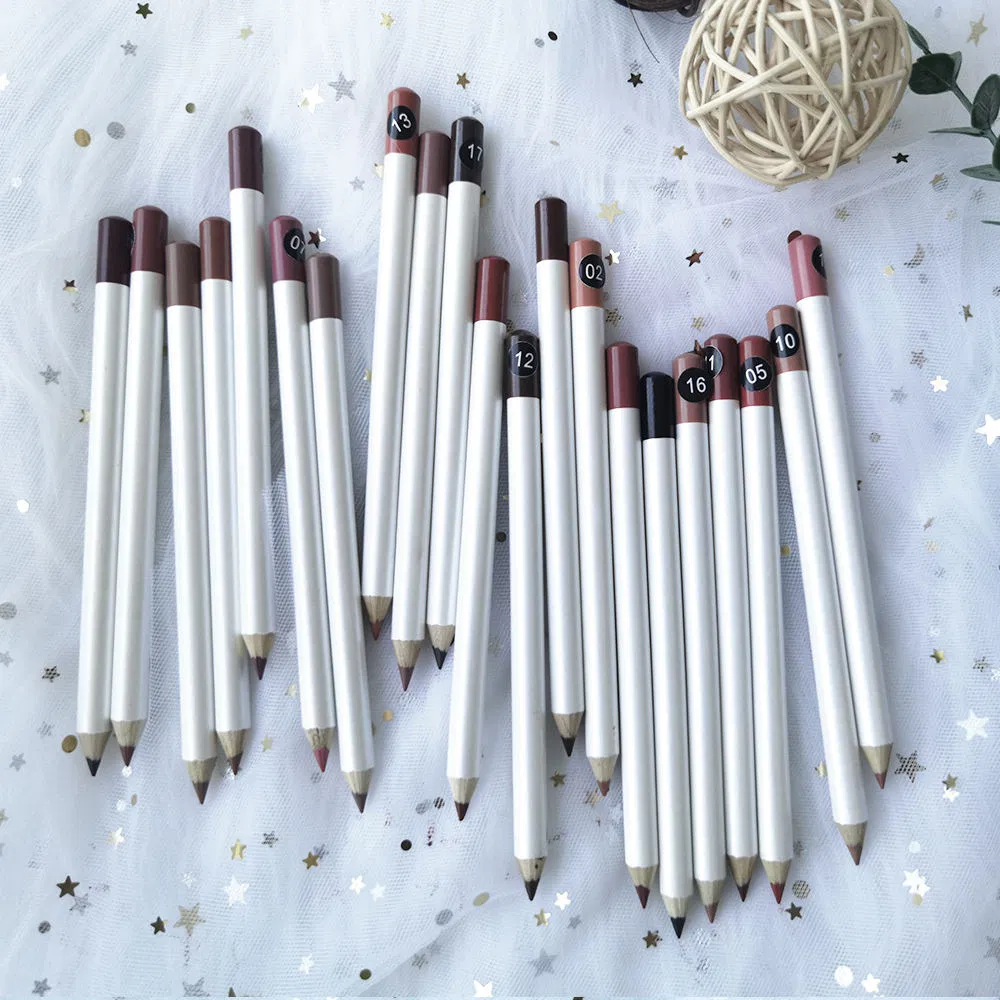 Nude Roll on Makeup Lip Pencil Liner Vegan Logo Lip Cream Brown Waterproof