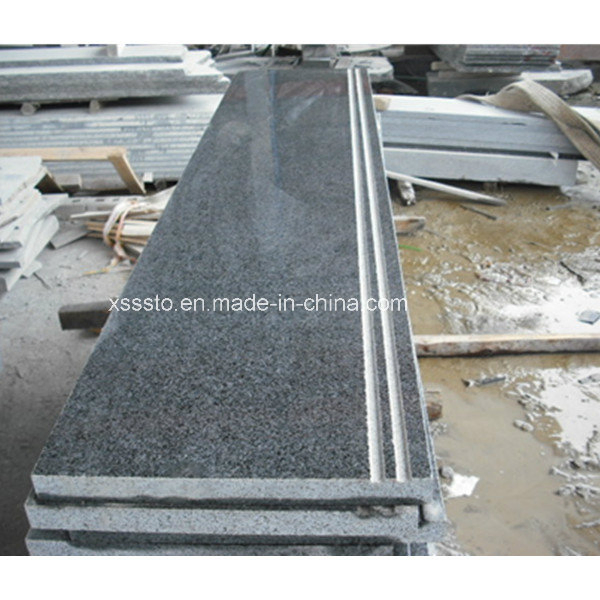 Cheap Natural Dark Grey Granite Step Stair for Ladder