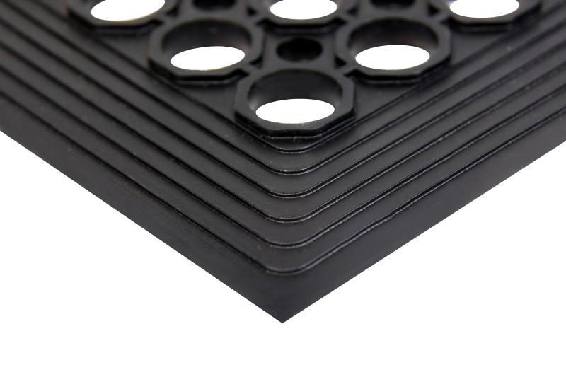 Wholesale Price Bevel Edge Non Slip Anti Fatigue Drainage Rubber Mat