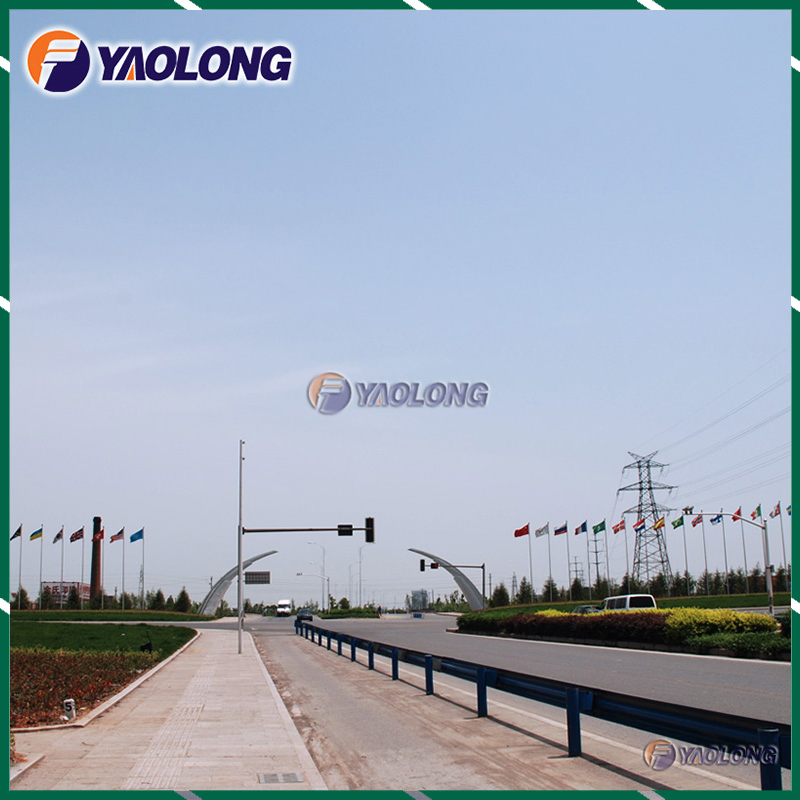 30 Foot AISI 304 Commercial Flagpole Mounting for Square